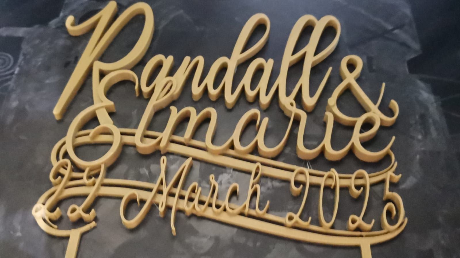 Cake Topper Example 3